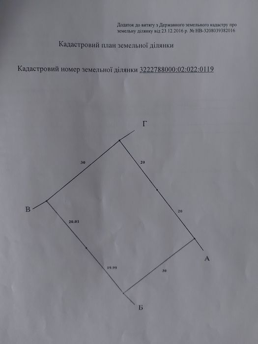 Ділянка під будування приватного будинку