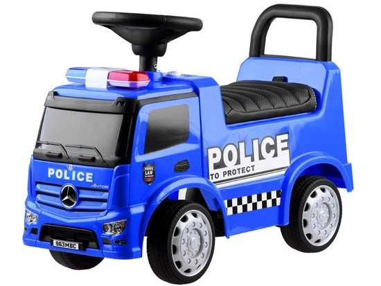 Jeździk Mercedes POLICJA autko pchacz