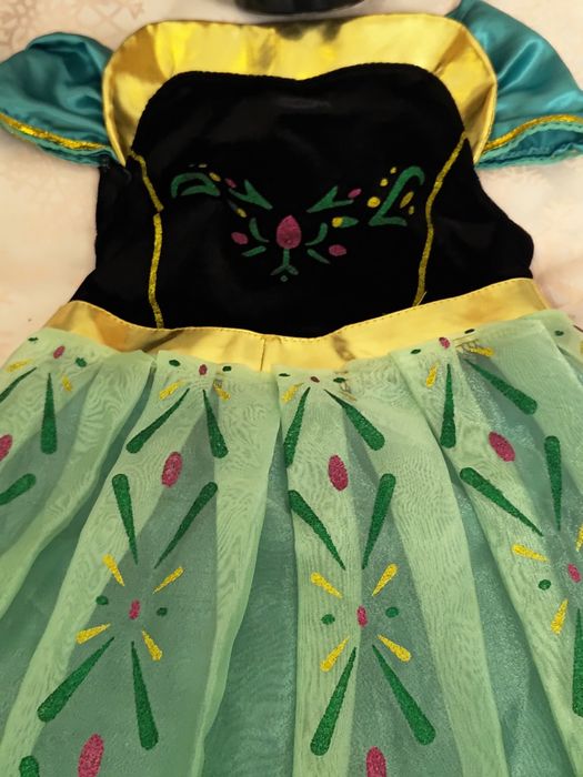 Strój przebranie kraina lodu księżniczka Anna 2 części rozmiar 140