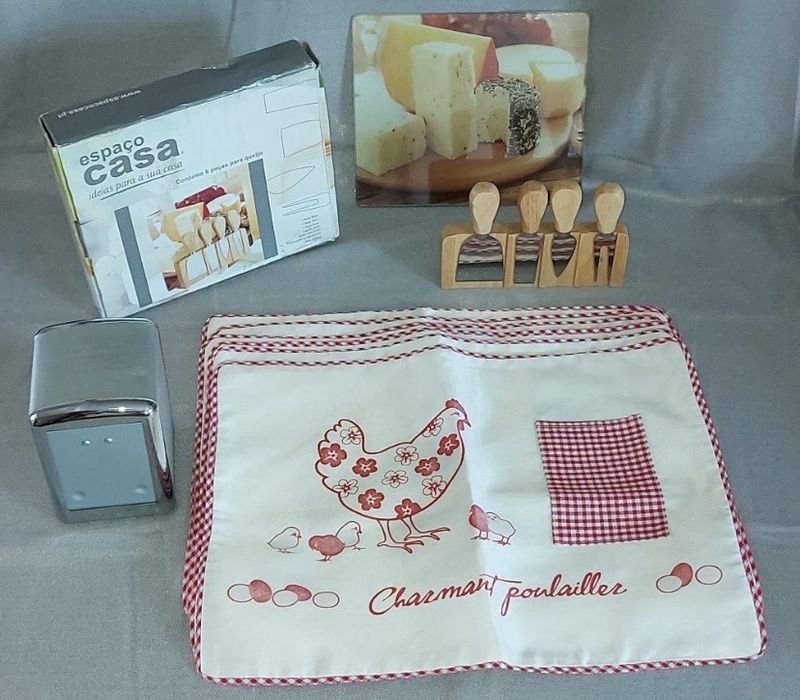 Conjunto utensílios de cozinha, facas IVO original e outros