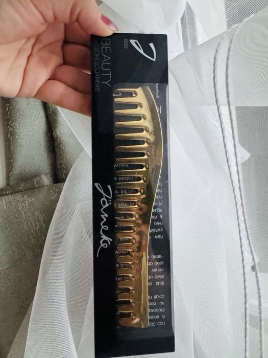 Расческа гребень Janeke золотой