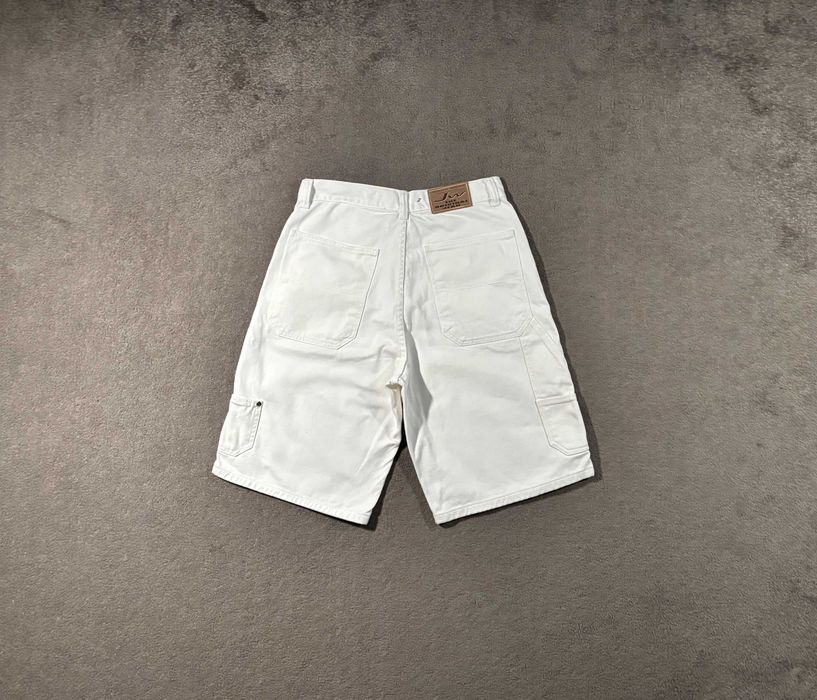 Spodenki Jeans West 32 Baggy Fit Białe Szerokie Bagi