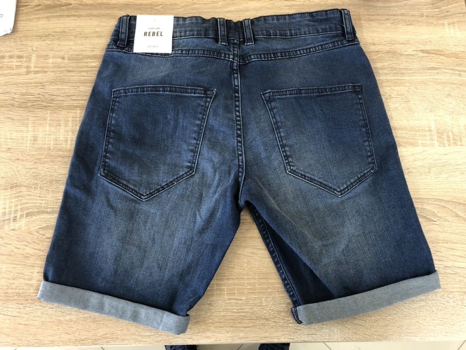 Мужские рваные Джинсовые Шорты Rebel S шорти джисові