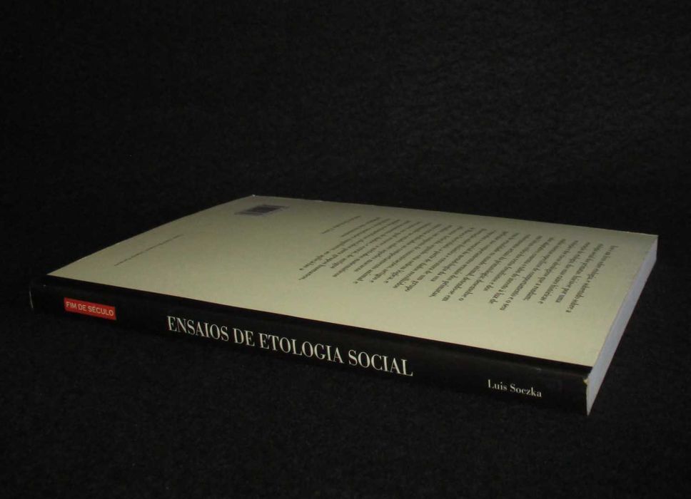 Livro Ensaios de Etologia Social Luís Soczka Autografado