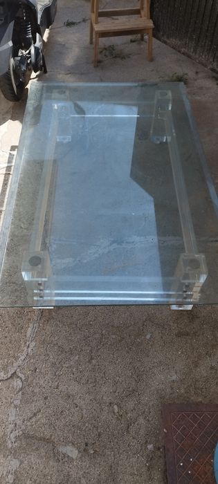 Mesa centro vidro duplo 130*80