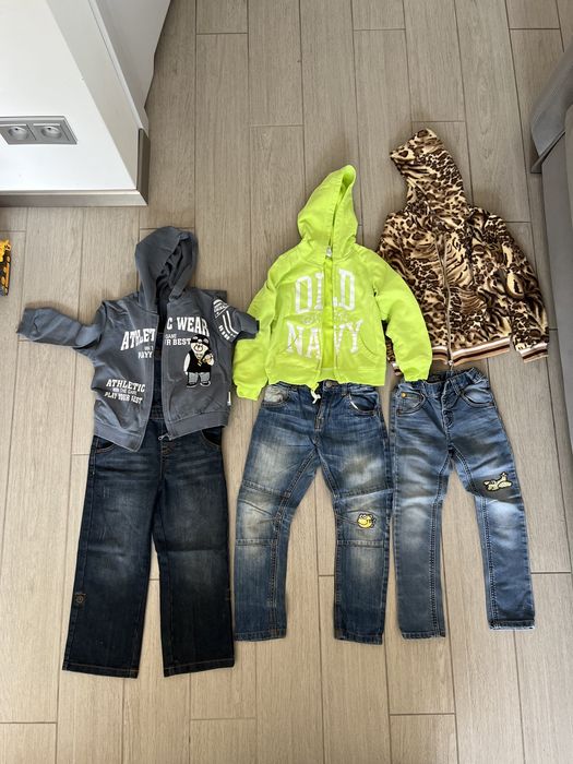 3 spodnie 3 bluzy zimowy spodnie bluza 110-116 Next, Mothercare