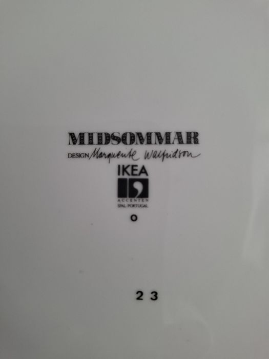 Pratos rasos coleção Ikea Midsommar SPAL