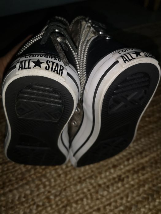 Converse 37.5 trampki złote zamki