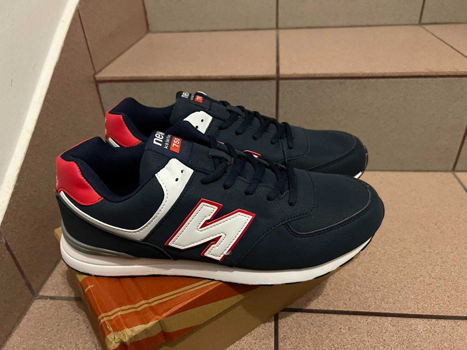 Buty Męskie Sportowe Granatowo/czerwone nr 44