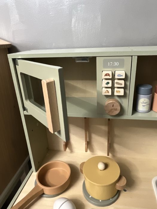 Kuchnia drewniana dla dzieci Little Dutch miętowa nowa