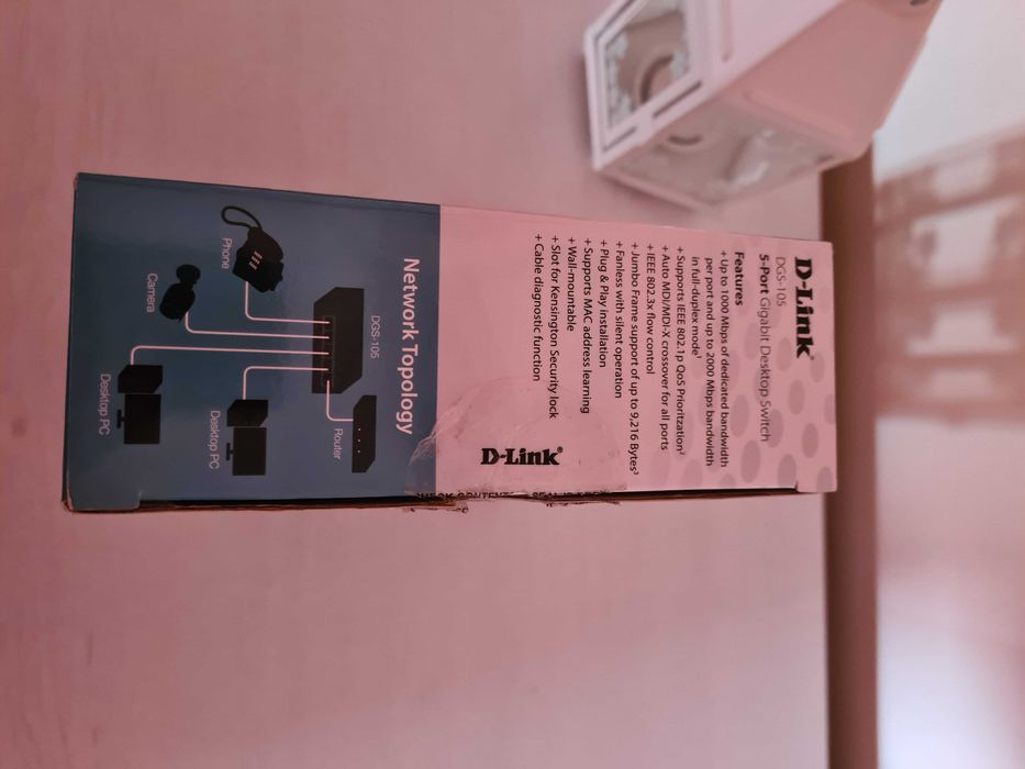 Switch D-LINK DGS-105 (5 Portas Gigabit - 1000 Mbps)