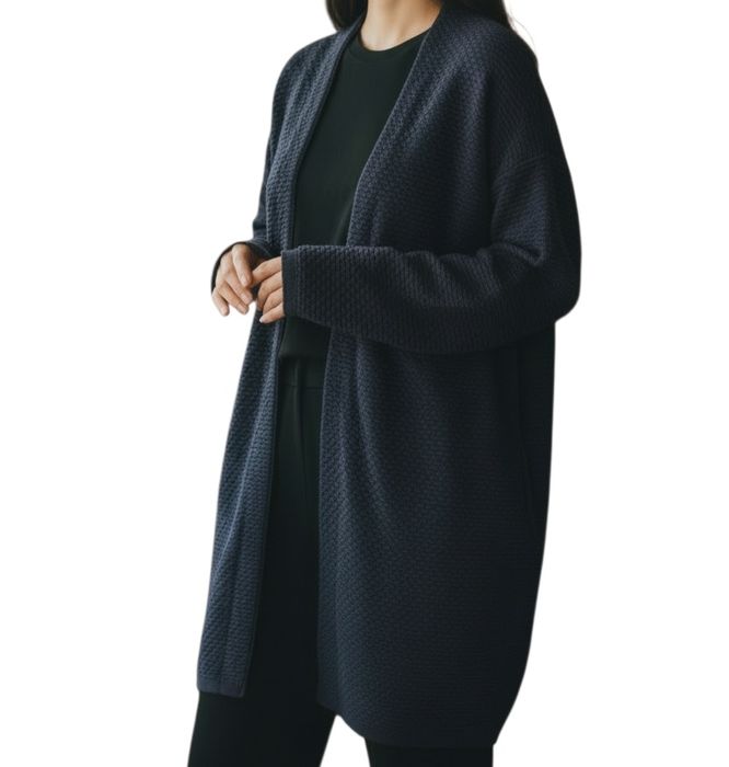 Granatowa narzutka kardigan rozmiar L 40