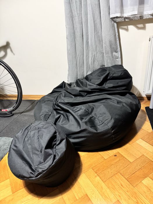 Pufa i podnóżek zestaw