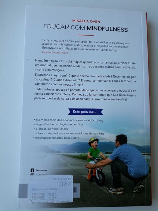 Livro Educar com Mindfulness - Guia de Parentalidade Consciente