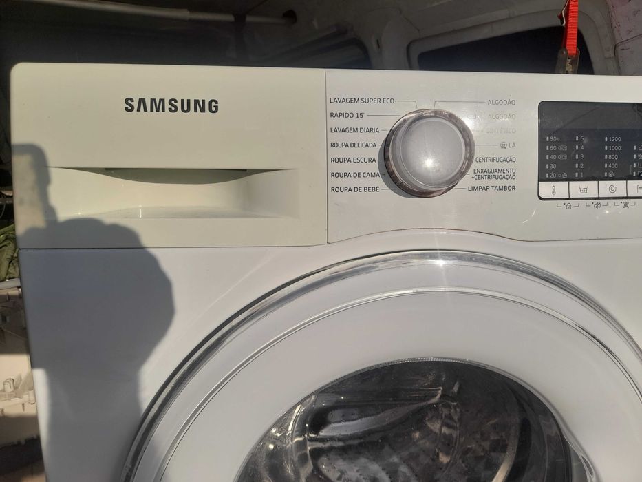maquina de lavar roupa Sansung tamgor a estriar 8 quilos 1200 rpm