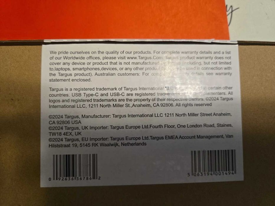 Новий Павербанк PD 100W USB-C Targus APB080GLZ 90wh (25,000 mAh)
