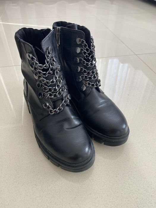 Czarne botki Marco Tozzi r.38,5