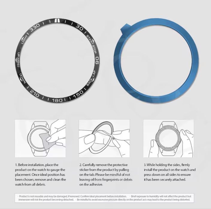 Захист безеля Garmin Fenix 8/7X/7/6X/6/6 Pro/5 Plus / 5/Еріх Защита Безеля-Накладка