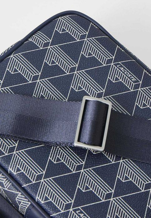 100% ОРИГИНАЛ Lacoste monogram classic blue мужская синяя сумка