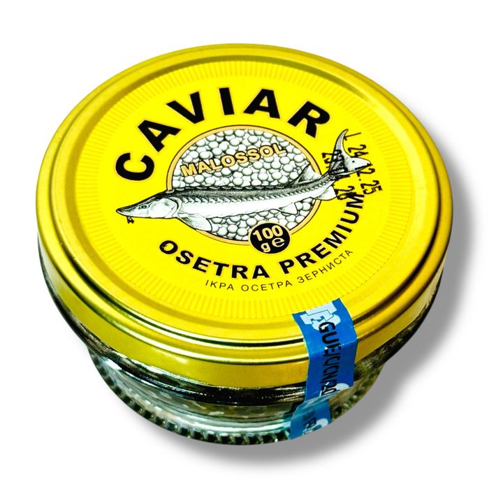 Ікра чорна осетровая kaviar 100грамм