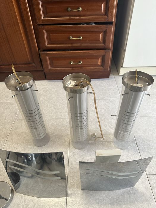 Conjunto candeeiros teto e parede