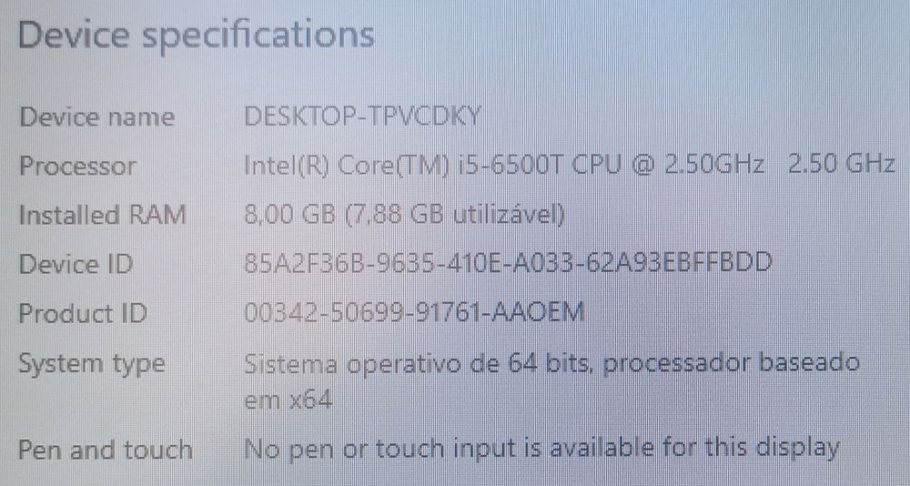 Computador PC All in One HP/Delll como um AIO