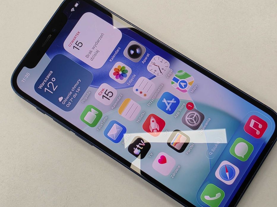 iPhone 12 Mini 128GB Dual SIM (SIM + eSIM)/ BAT 86% serwis/ Blue/ Grade C/ technicznie OK/ bb