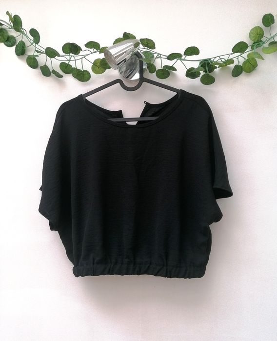 Top Cropped Preto Fino