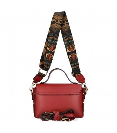 Torebka damska kuferek aztecki Ego Totemic bordowy