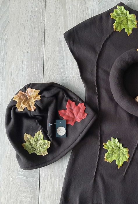 Pani Jesień strój przebranie drzewo z dziupla i wiewiórką