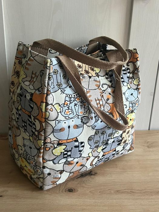 Torba materiałowa w kotki