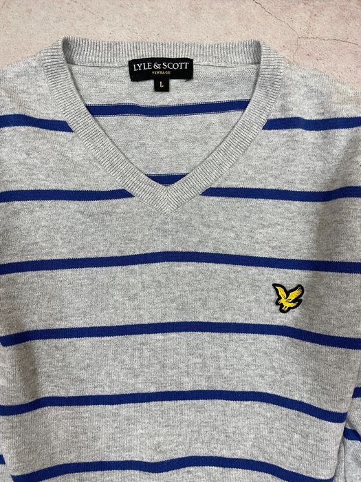 Lyle & Scott roz. M męski sweter w serek