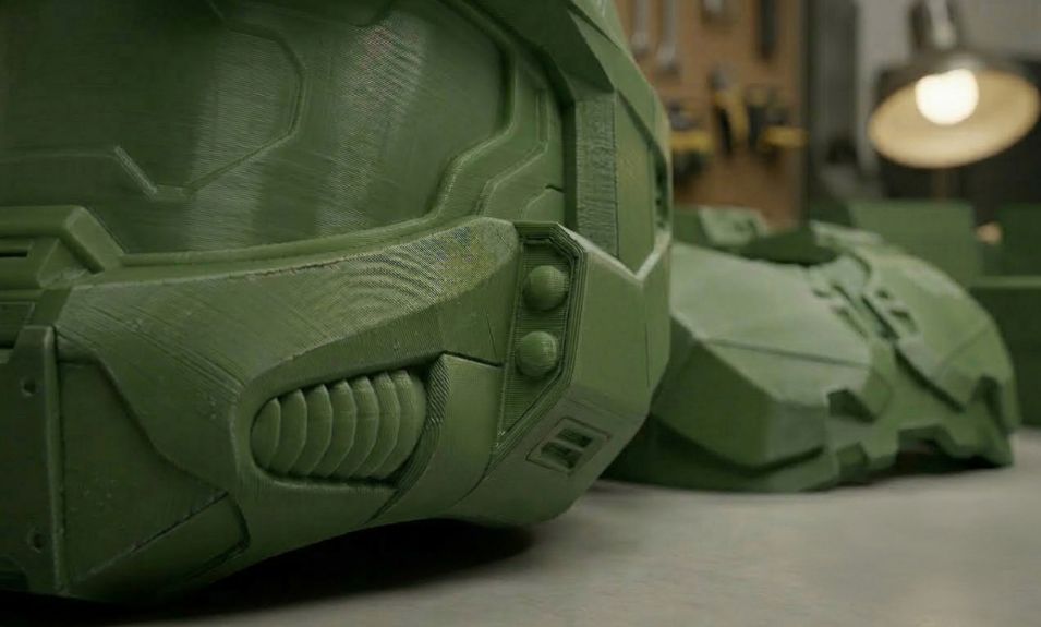 Figurka Spartan Master Chief Halo 152 cm 24 kg zielony