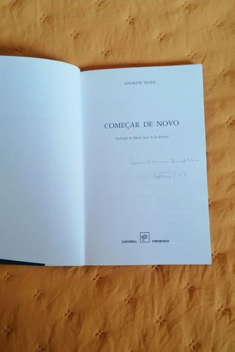 LIVRO  Andrew Mark - Começar de Novo