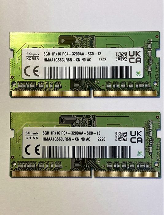 sk hynix 8gb ddr4 3200 - купити запчастини для ноутбуків - Ціна на