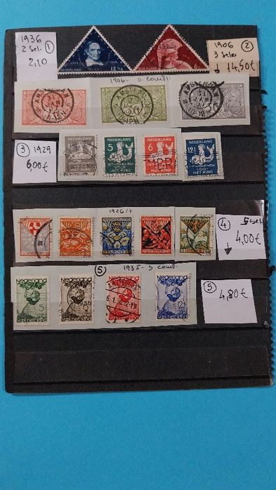 Selos da Holanda-1906 a 1936 - Ref.10/11