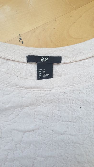 T-shirt damski z fakturą H&M