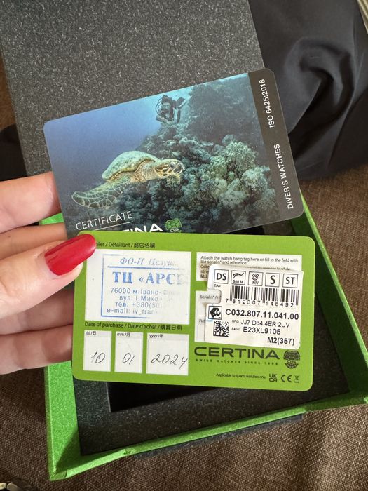 Годинник оригінал Certina DS Action Diver C032.807.11.041.00