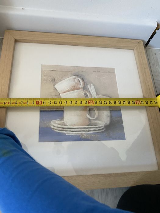 Zestaw 2 obrazów w drewnianej ramie