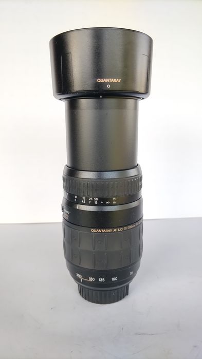 P/ Nikon. Objectiva Quantaray 70-300. Óptima para séries 3000 e 5000