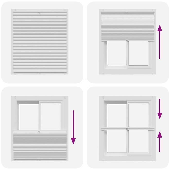 Roleta Plisowana, Biała (110X125Cm)
