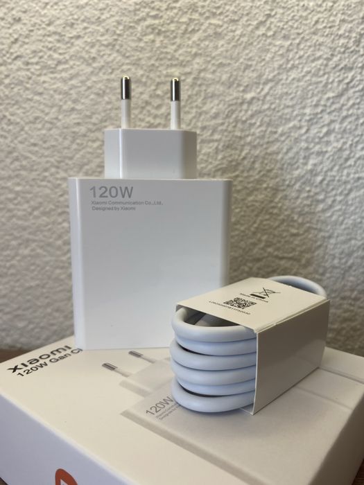 Турбо зарядка Xiaomi 120W блок + кабель комплект зарядное сяомі сяоми