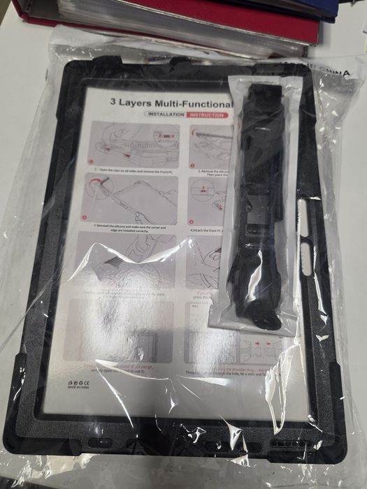 Surface pro 4 5 6 7 etui pancerne mocne z uchwytem z tyłu.