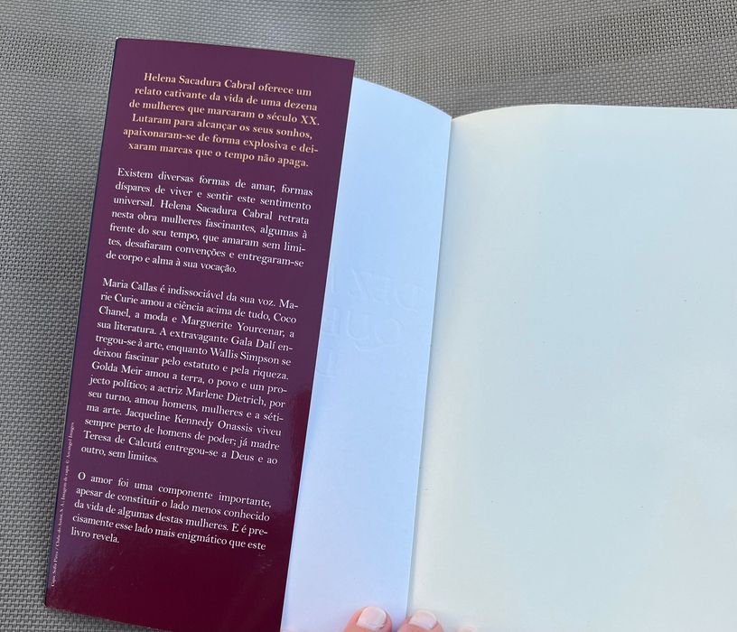 Livro “Dez Mulheres Que Amaram Demais”, Helena Sacadura Cabral