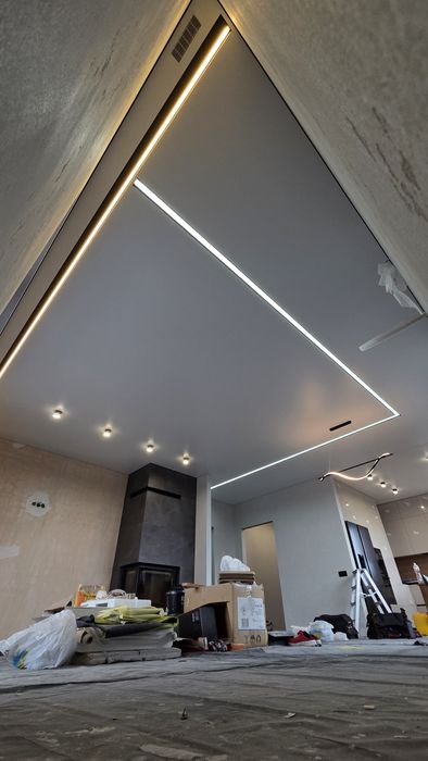 Натяжні Стелі та Сучасне освітлення