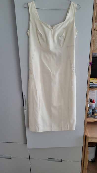 Nowa kremowa sukienka Aryton rozm 36