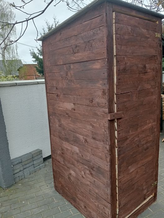 Wychodek drewniany,WC przenosne.