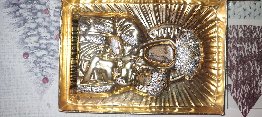 Obraz/Ikona Matki bożej czestochowskiej. Dewocjonalia z 70lat. PRL.