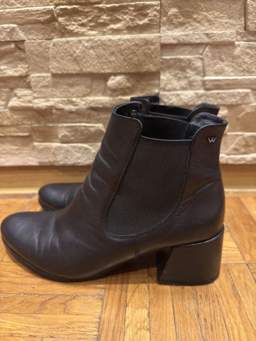 Sprzedam skórzane sztyblety - botki Wojas 41 r