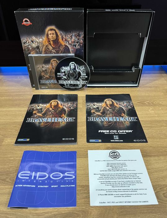 Braveheart gra (PC EN 1999) Big Box premierowe kompletne wydanie